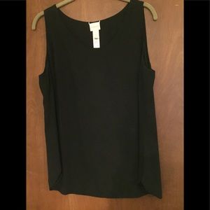 Chico’s Lined Black Sleeveless Top